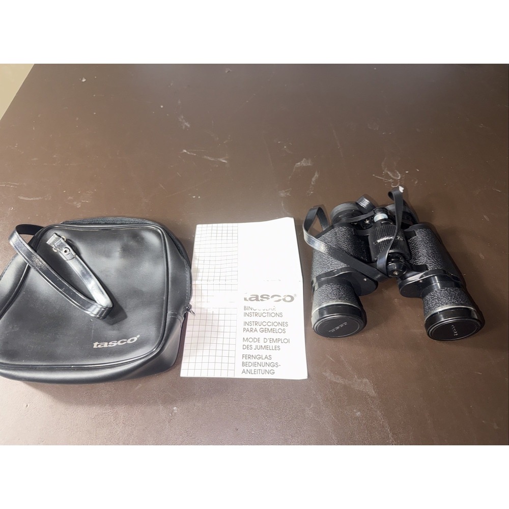 Tasco Binoculars w/ Case 7x35 346 Ft/1000 yds 115M/1000M Vintage Coated